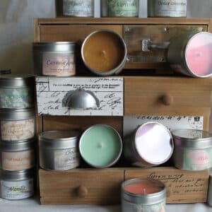 Bougies parfumées «alu»